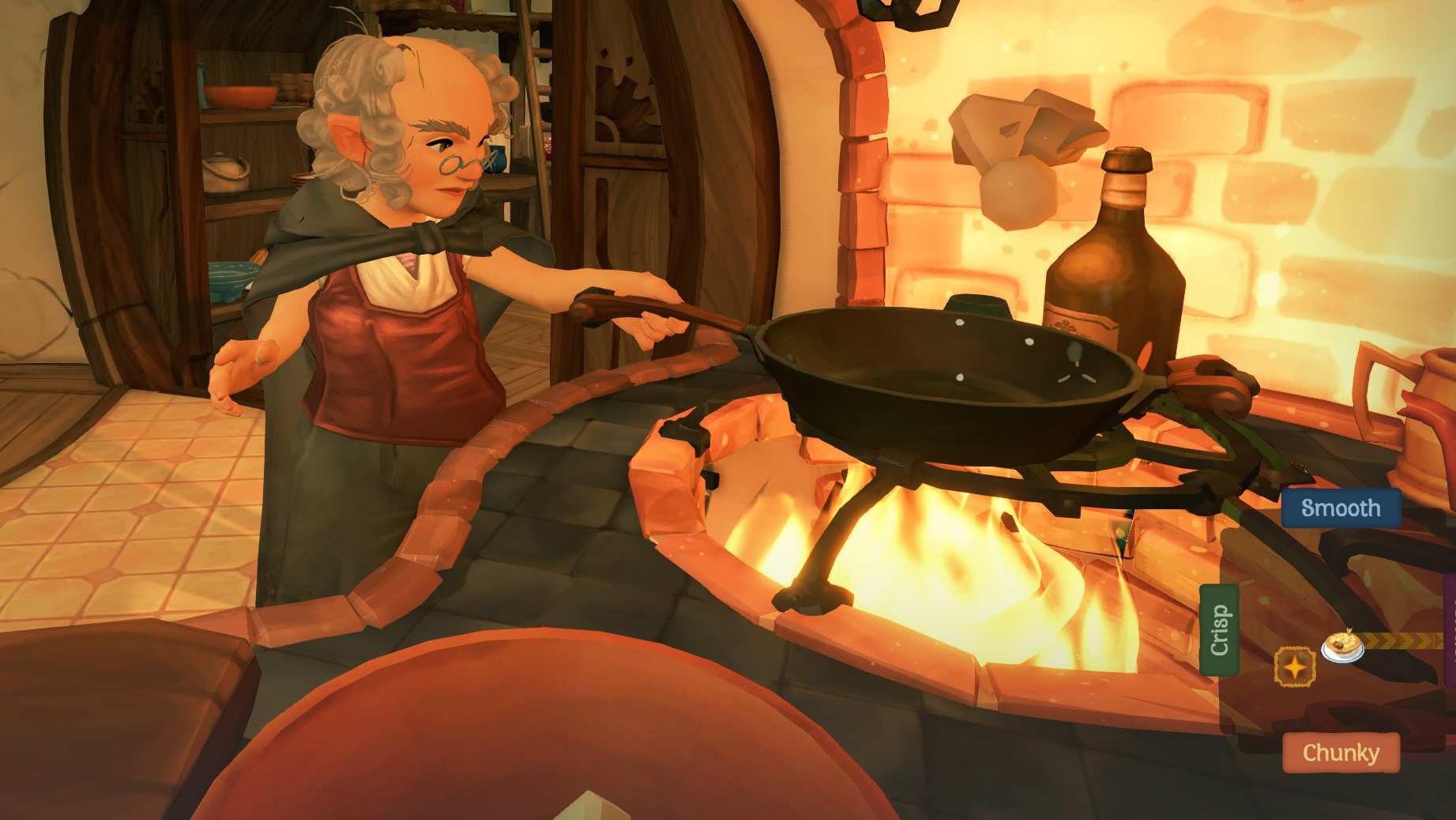 A hobbit cooking