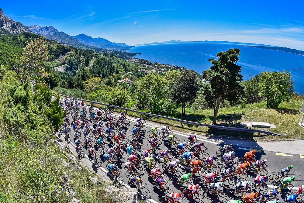 The peloton in action at Tour of Croatia