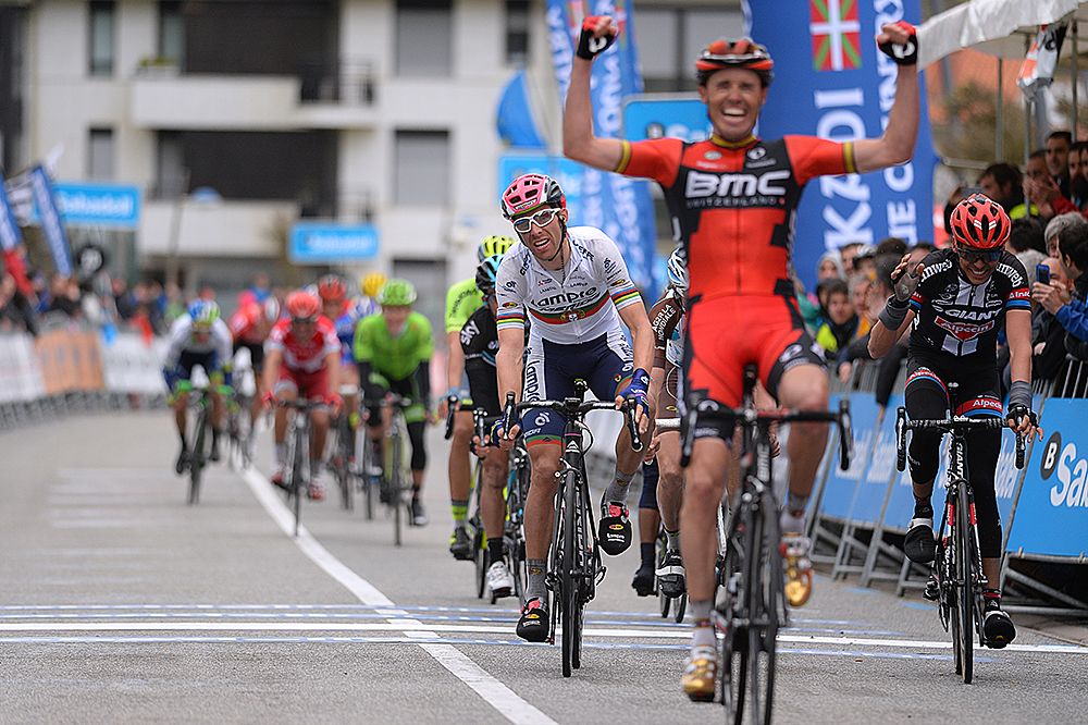 Samuel Sanchez (BMC) takes a solo win at stage 4 at Pais Vasco