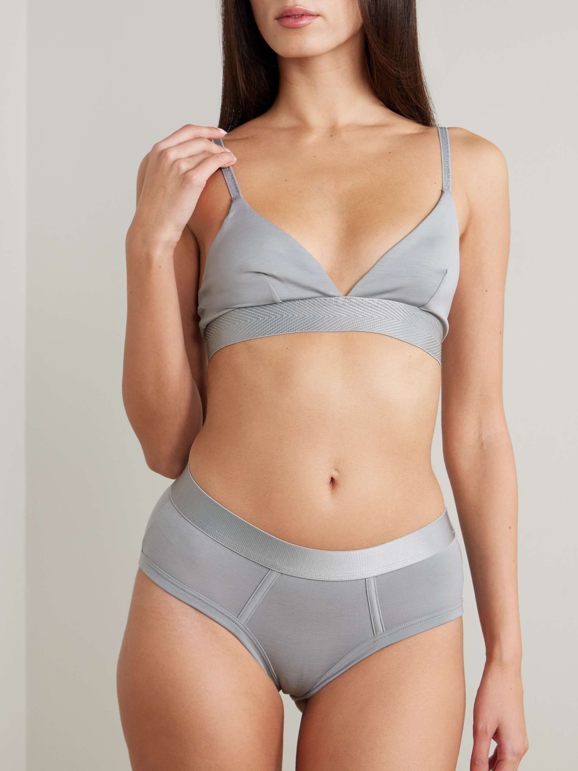 Set of Three Stretch-Tencel Lyocell Briefs