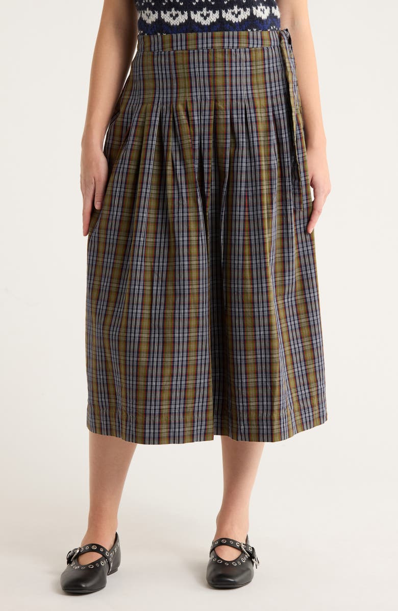 Josie Drop Waist Organic Cotton Midi Skirt