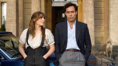 Bella Maclean as Taggie and Alex Hassell as Rupert Campbell-Black in Rivals season 2