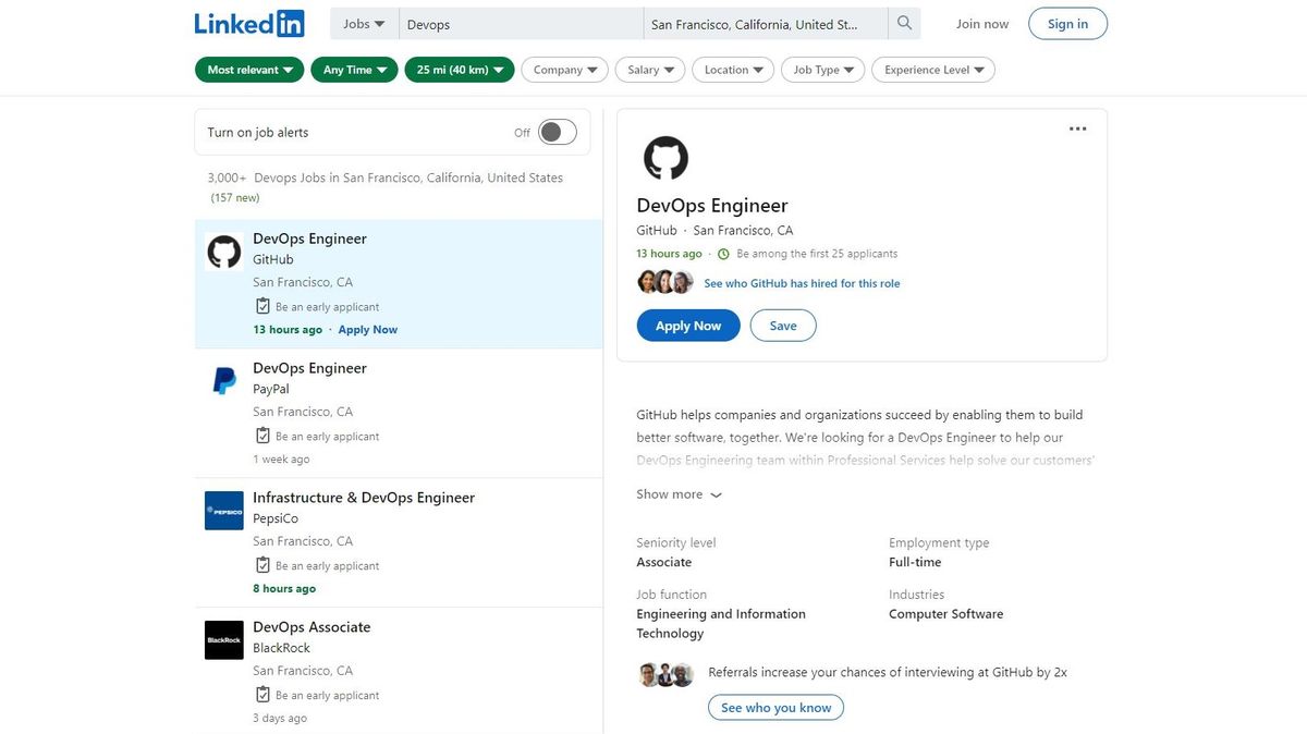 LinkedIn Jobs Review | TechRadar