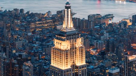 Empire State Building at dusk