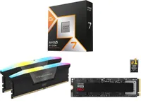 AMD Ryzen 7 9800X3D, Corsair Vengeance 32GB DDR5-6400 RAM, Samsung 9100 Pro 1TB PCIe Gen 5 SSD