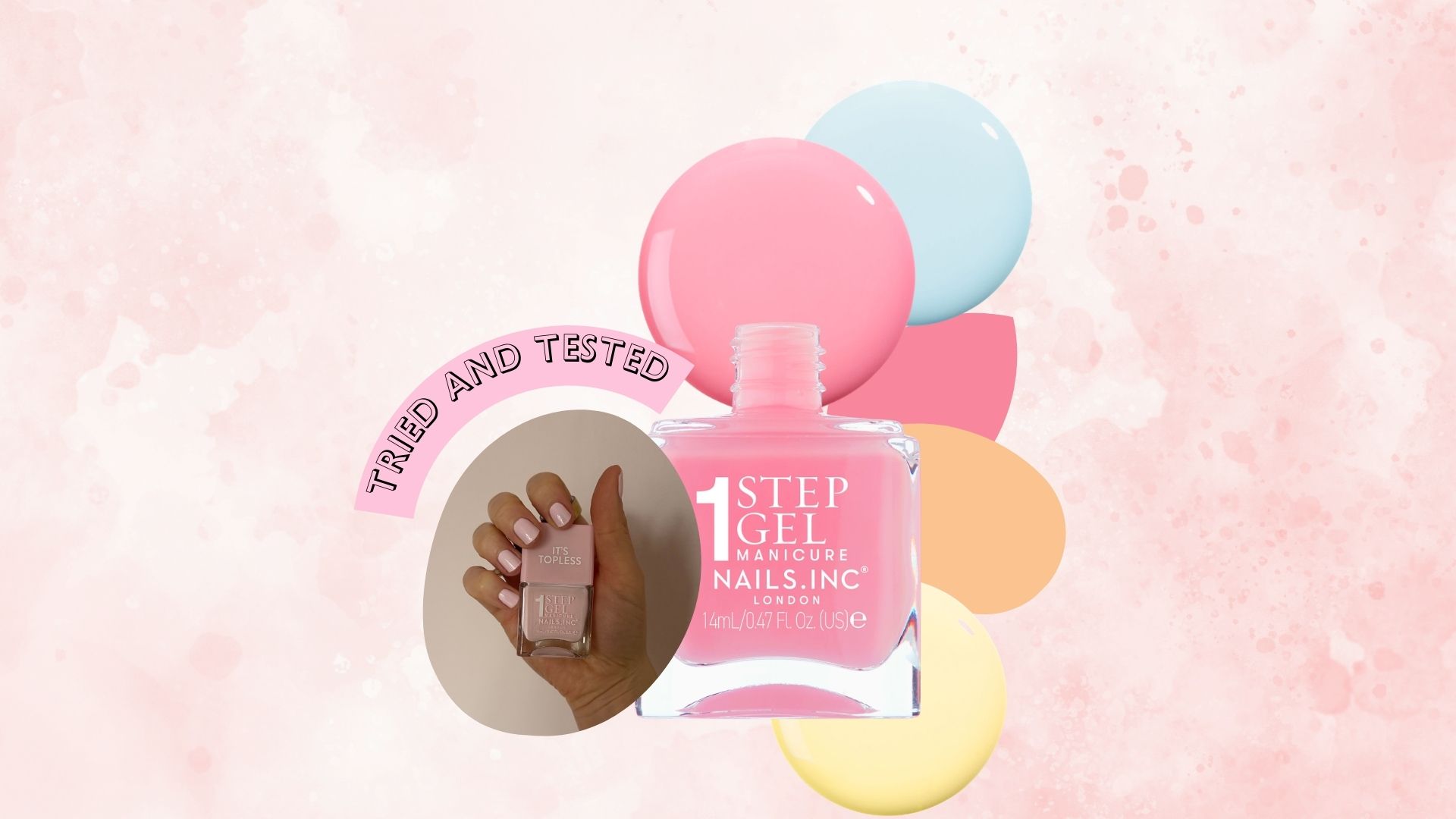 Beauty Editor reviews Nails Inc 1-step gel it's topless nail polish