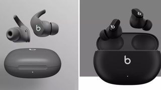 Beats Fit Pro and Beats Studio Buds next to each other