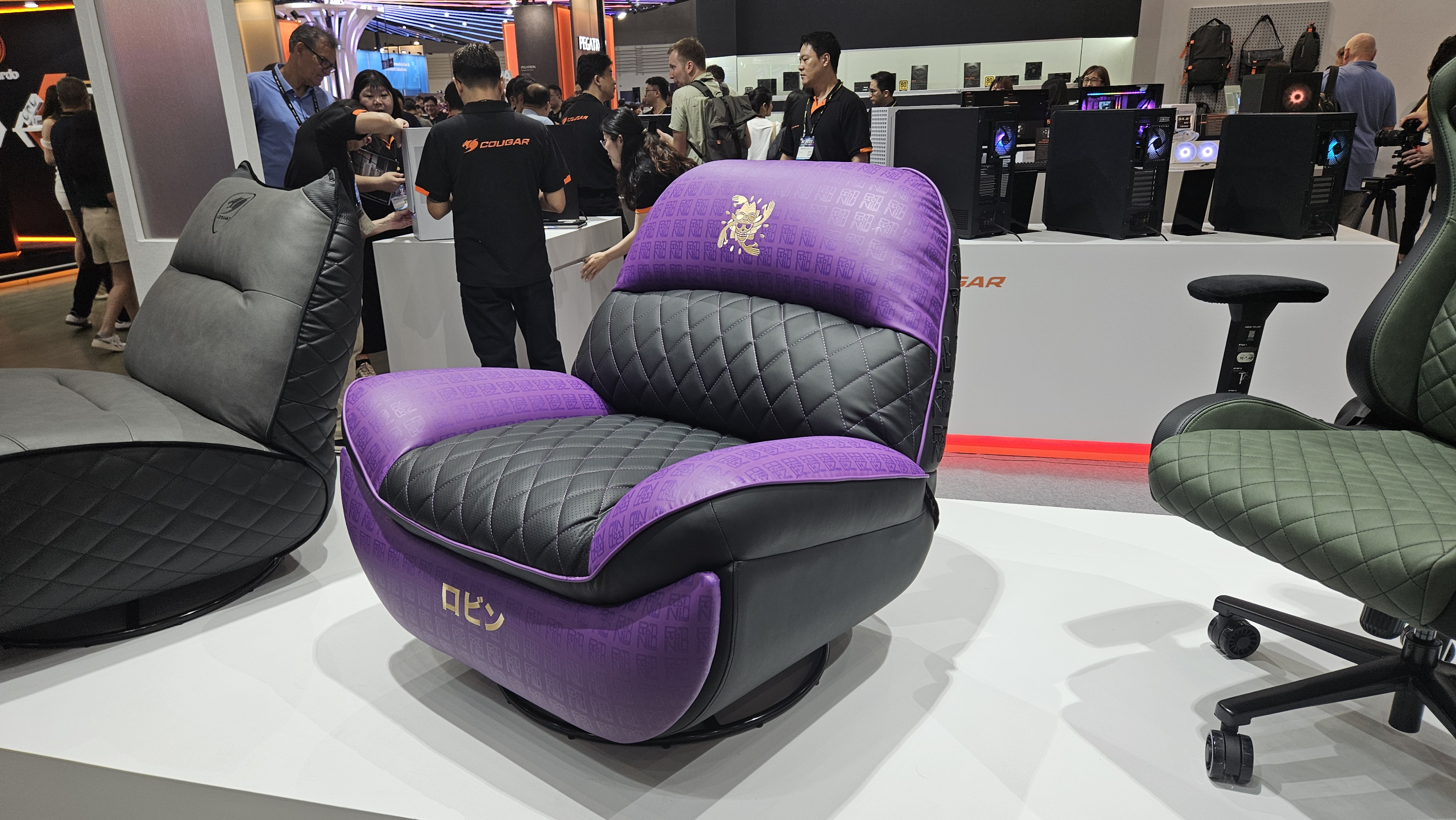 A Cougar gaming chair at Computex 2025