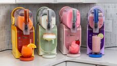 The Ninja Slushi in the new limited-edition colorful shades (orange, green, pink, and purple)