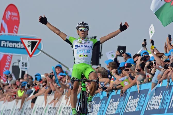 Eduardo Zardini (Bardiani CSF) wins stage 3 in the Tour of Britain