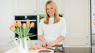 Dietitian Jennifer Low in a kitchen