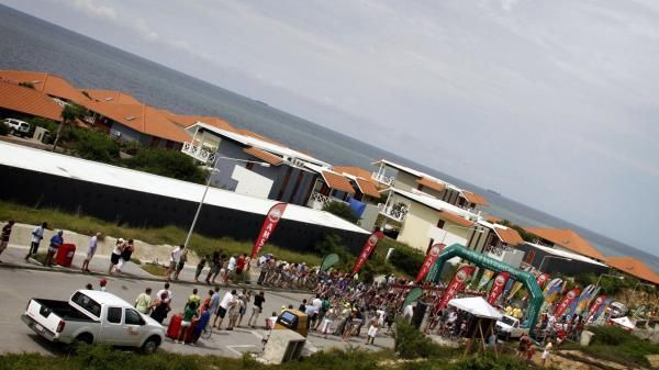 The finish was near the warm sea