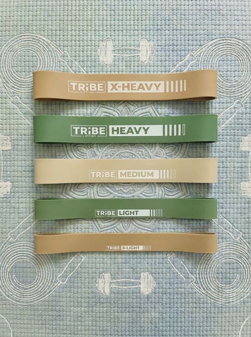 Long resistance bands, set of 5 pull-up bands