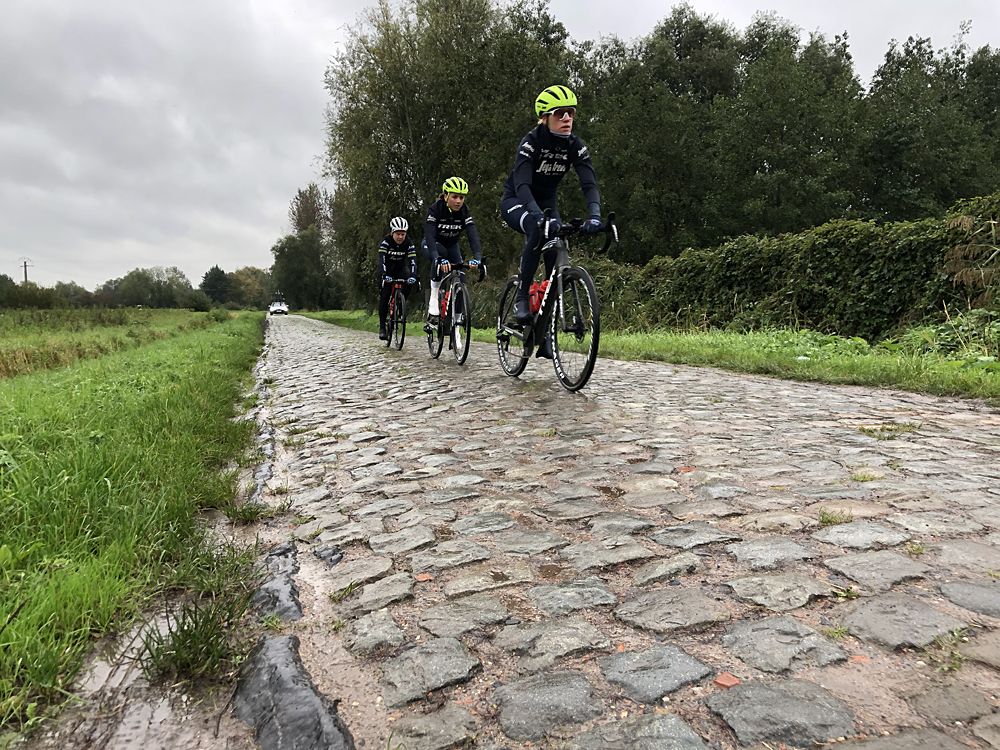 Trek-Segafredo's Ellen van Dijk, Audrey Cordon-Ragot and director Ina Teutenberg preview Paris-Roubaix