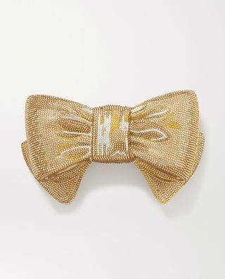 Alternative bridal accessories Bow Just For You clutch bag by Judith Leiber
