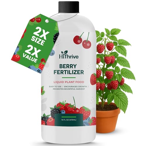 16oz Berry Fertilizer - Makes 16 Gallons of Fruit Tree Fertilizer for Elderberry, Blackberry &amp;amp; More, Nutrient-Rich Liquid Plant Food for Strong Roots, Healthy Growth, and Flavorful Fruits