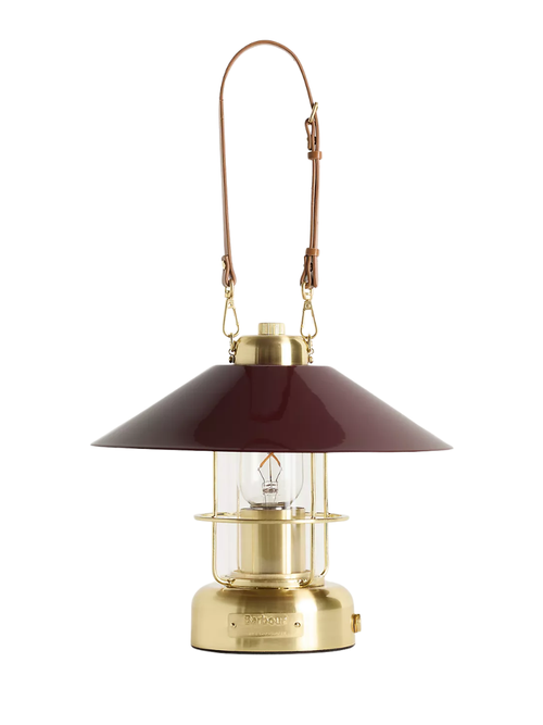 Metal and Leather Rechargeable Cordless Lantern