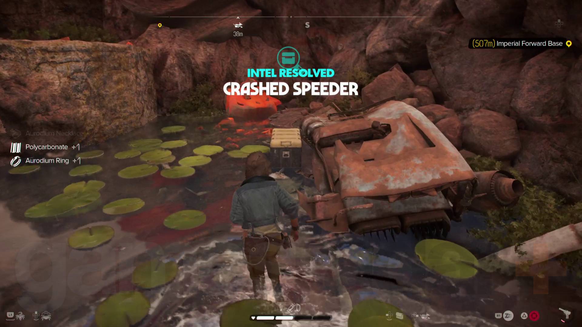 Where to find the Star Wars Outlaws Crashed Speeder