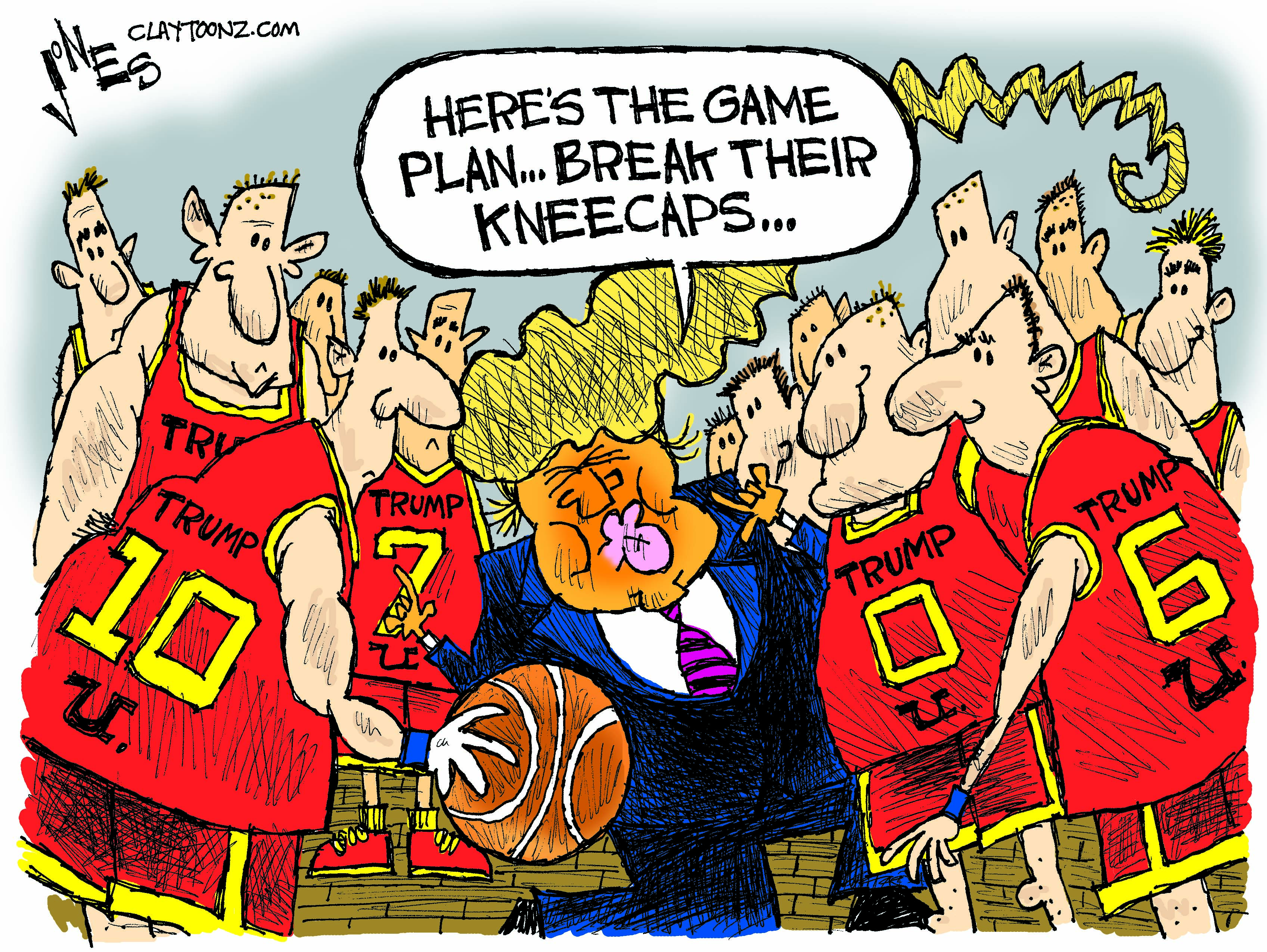 Political Cartoon U.S. Trump 2016