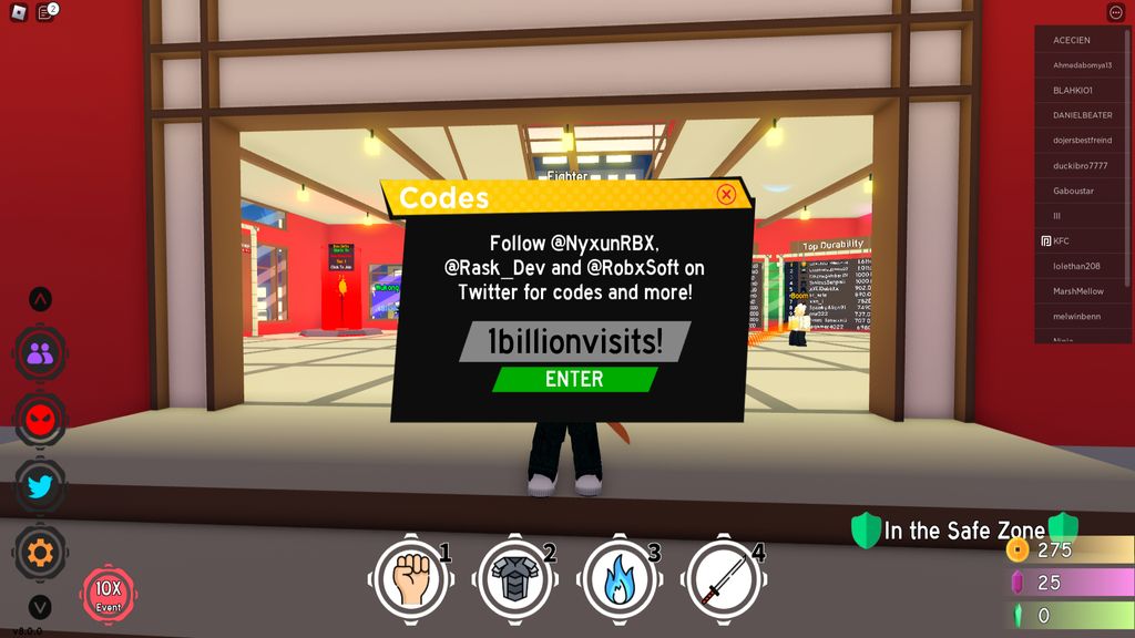 Roblox Anime Fighting Simulator codes for Yen and Chikara | GamesRadar+