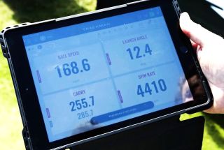 Rory McIlroy's Trackman data for a drive with a persimmon wood