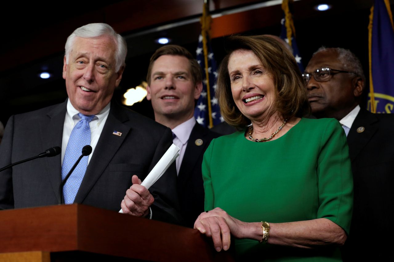 House Minority Leader Nancy Pelosi and other Democrats. 