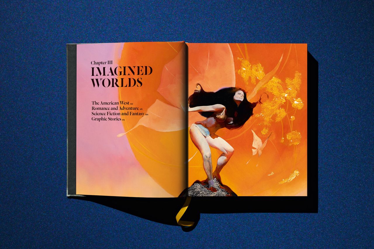 Spreads from Taschen's Lucas Museum of Narrative Art monograph