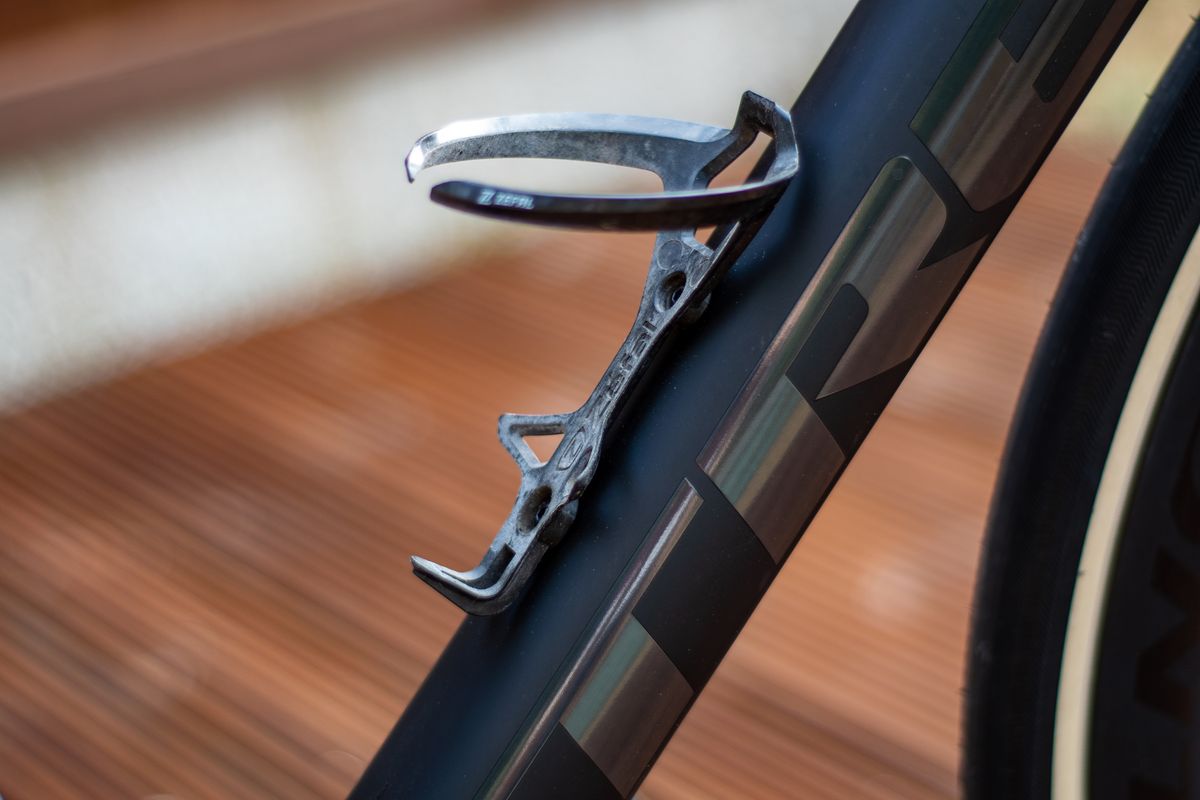 A black Trek Domane SLR 7 AXS