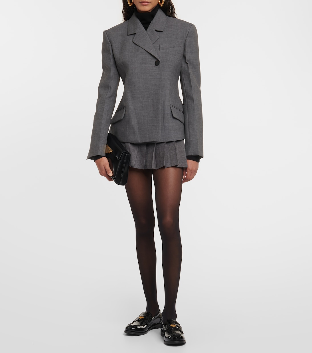 Blake Pleated Miniskirt