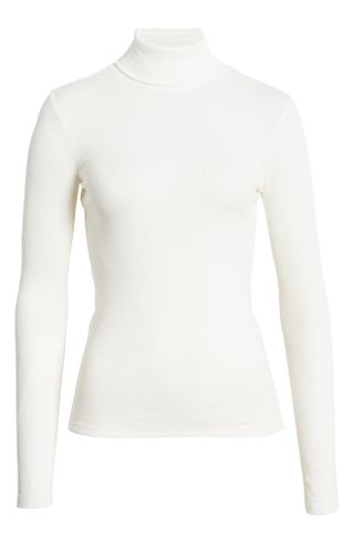 Turtleneck Ribbed Top