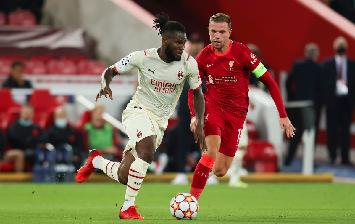 AC Milan midfielder Franck Kessie and Liverpool midfielder Jordan Henderson