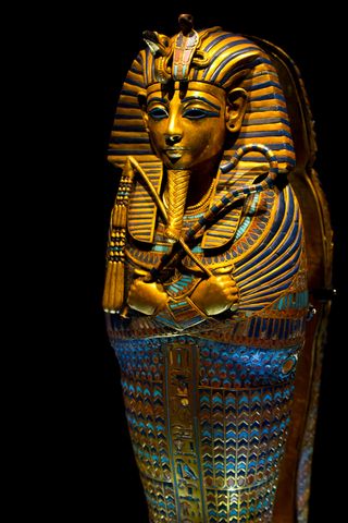 a canopic coffinette of King Tut.