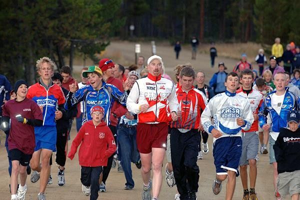 Campers started Saturday with a morning jog over the scenic YMCA grounds.