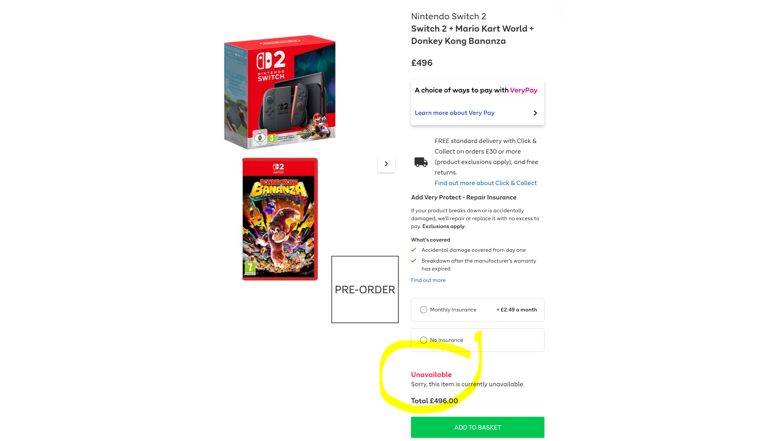 Very Switch 2 pre-orders