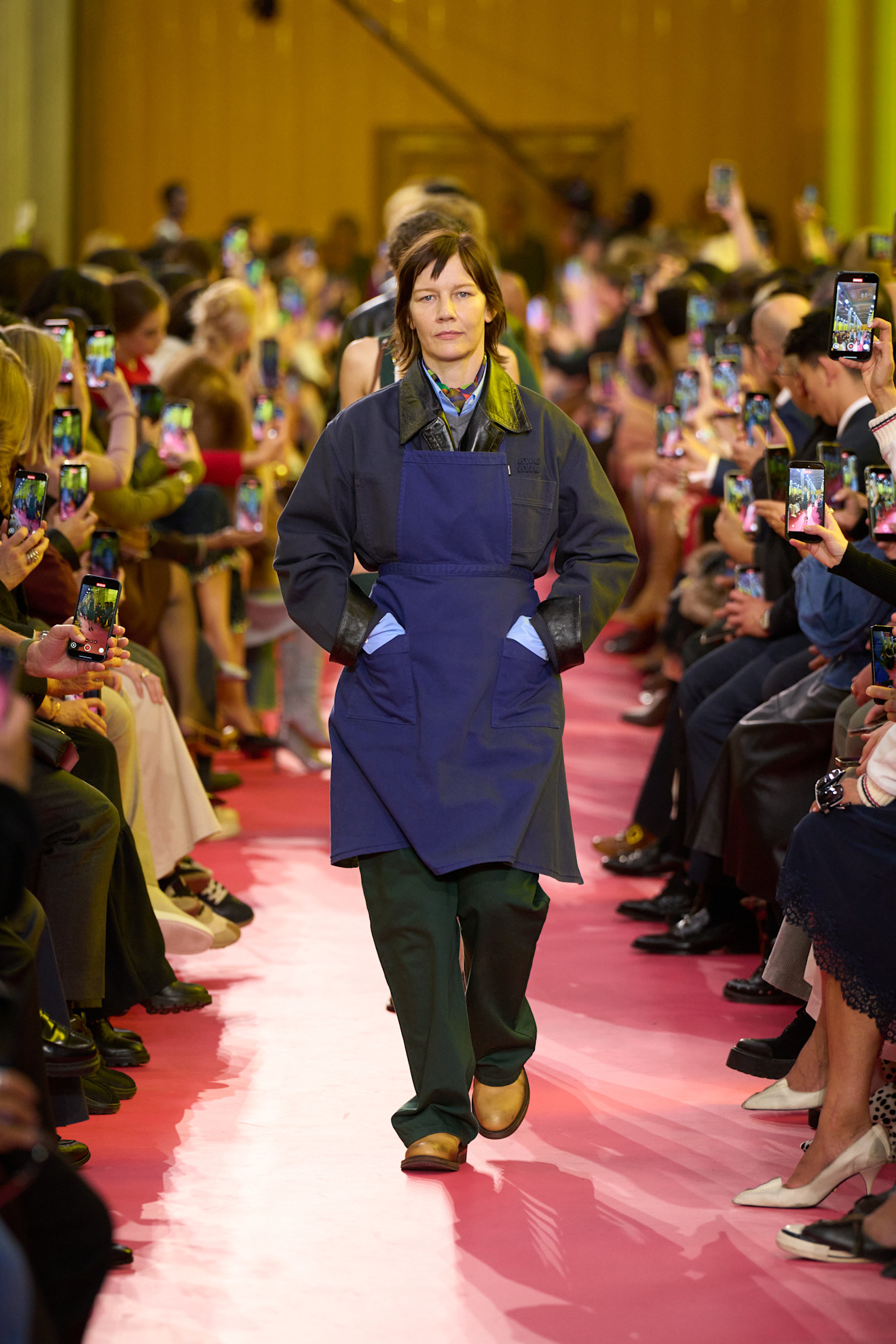 models on the Miu Miu Spring 2026 runway