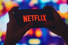 Netflix logo displayed on a smartphone screen