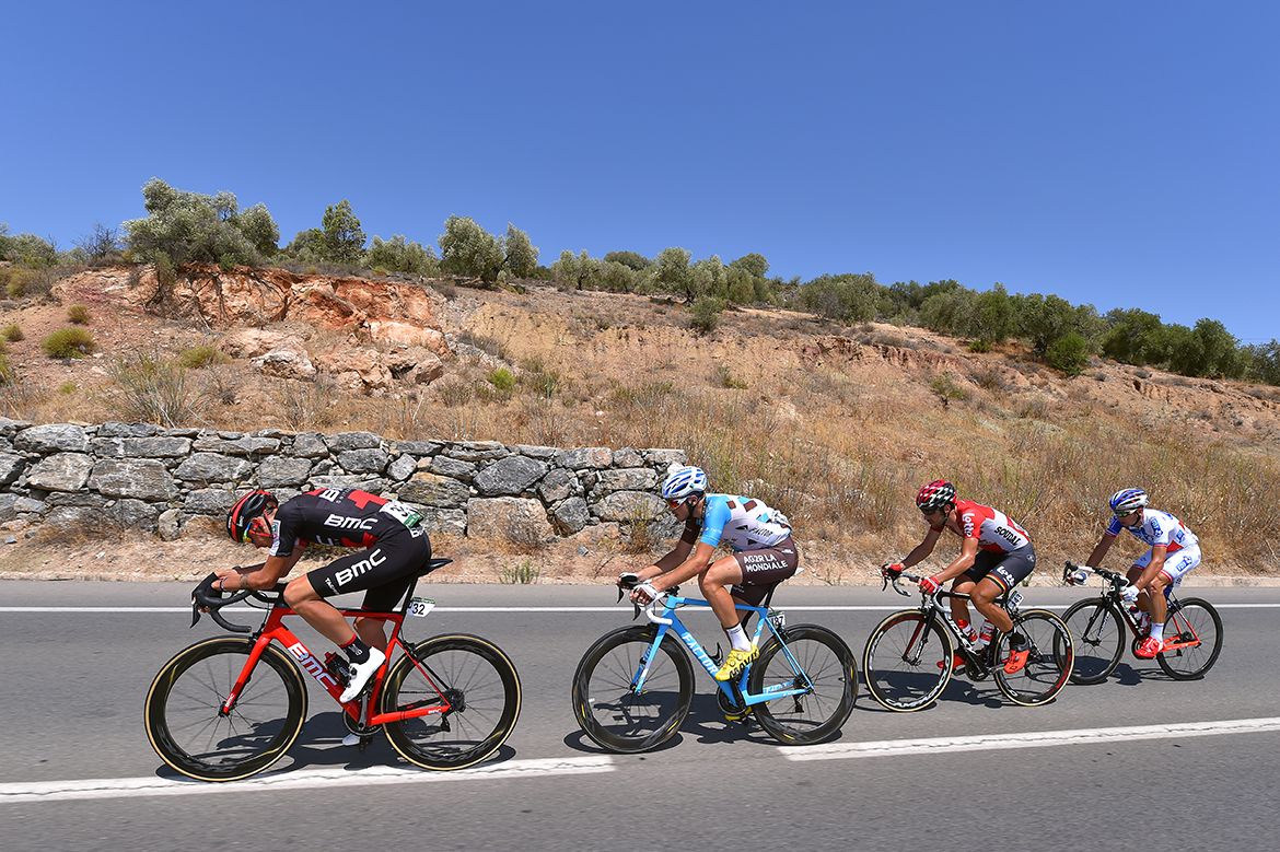 The four-man breakaway