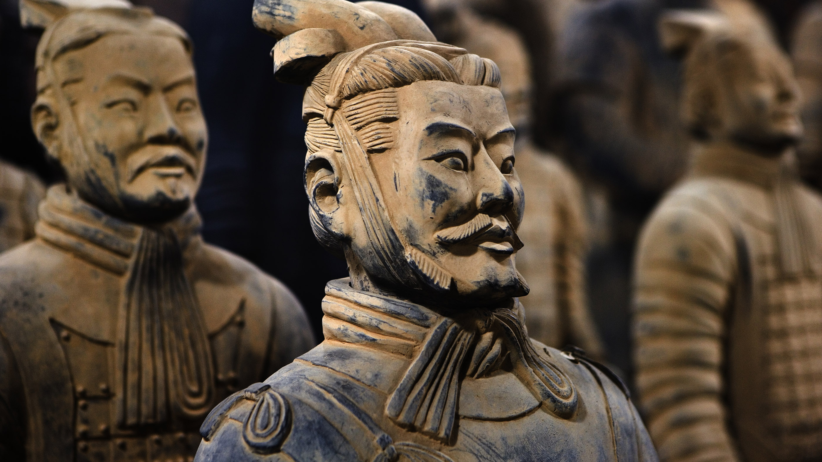 The Terracotta Warriors were created with life-like detail.