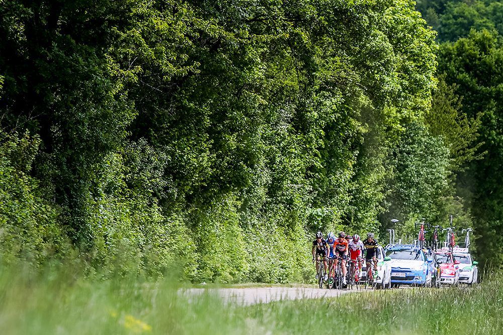 The breakaway riding along