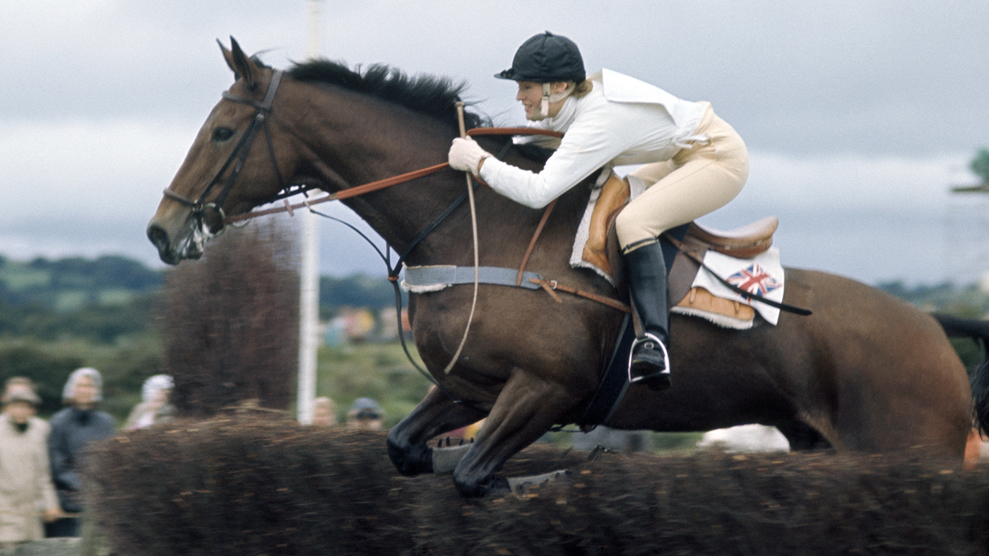 Mary Gordon-Watson of Great Britain riding Cornishman V en route to winning the Eventing World Championship at Punchestown, Ireland on 13th September 1970. (Photo by Ed Lacey/Popperfoto/Getty Images)