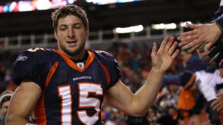 Tim Tebow playing back in 2012