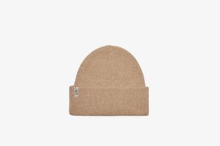 Westray Ribbed Cashmere Beanie - Camel