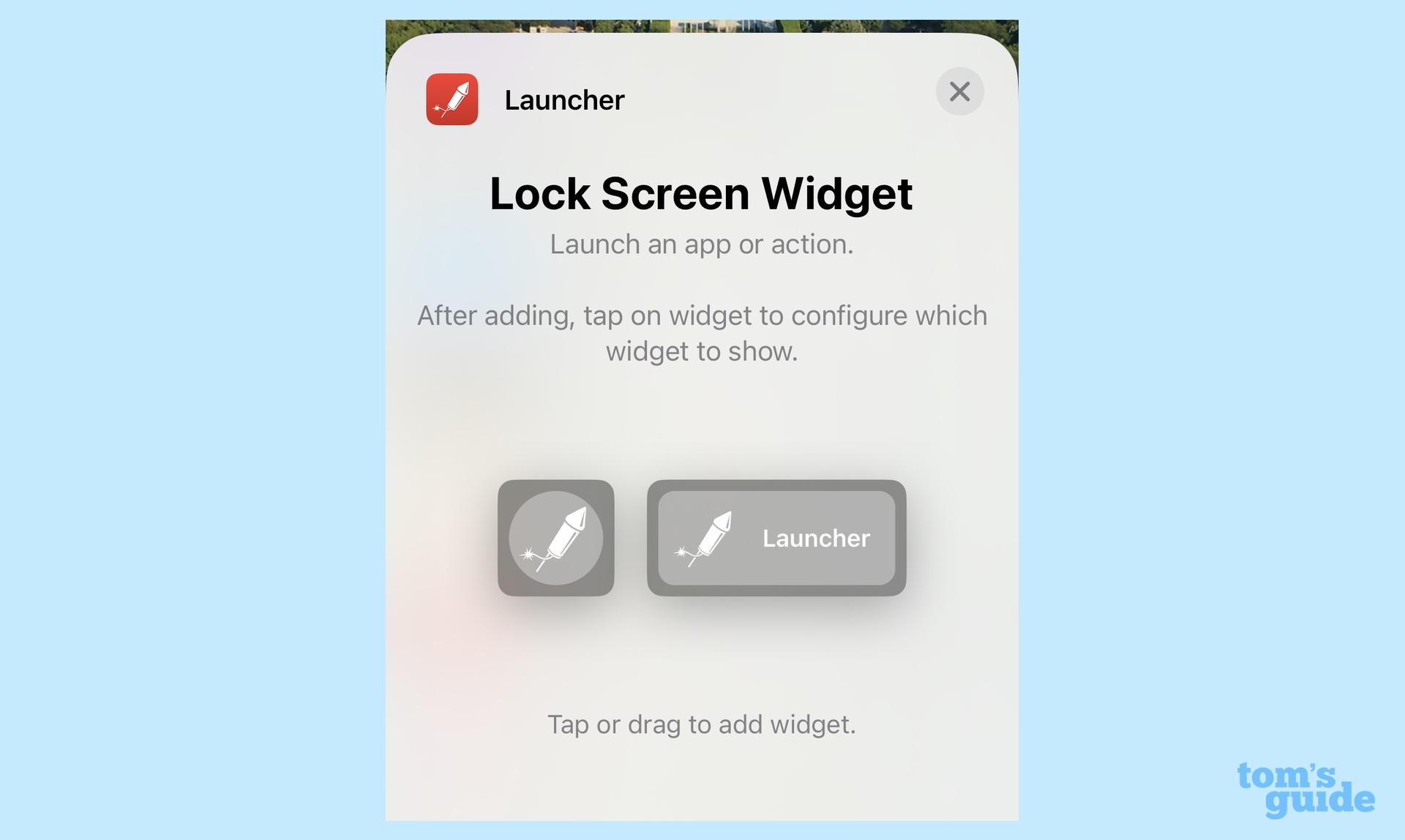 Launcher iOS 16 lock screen widget