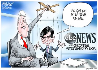 Political cartoon U.S. Media Stephanopoulos