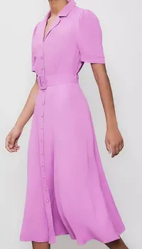 Finery Zara Midi Shirt Dress | $124/£95 | John Lewis &amp; Partners