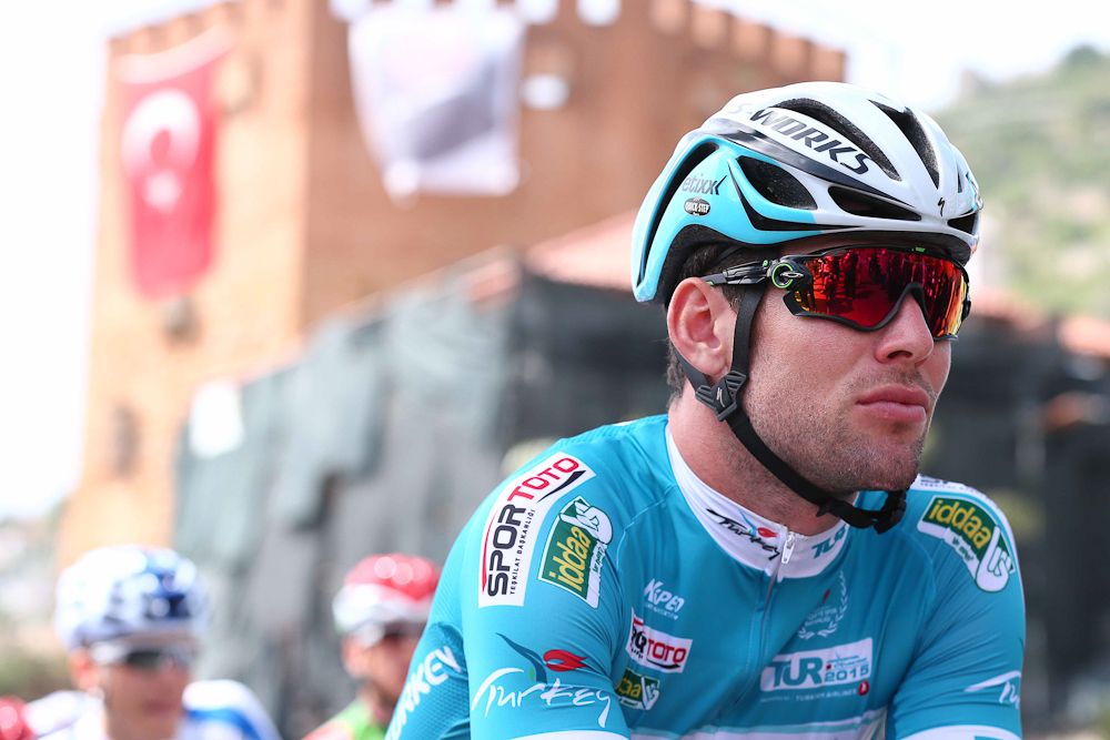 Cavendish before the start of stage 2.