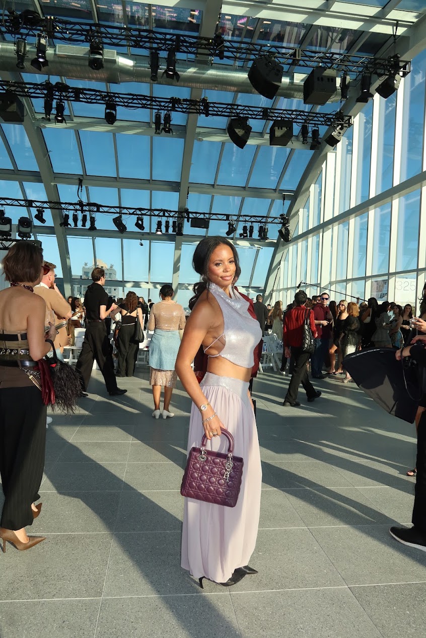 Sierra Mayhew attending New York Fashion Week.