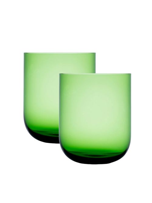 Crystal Tumblers in Green