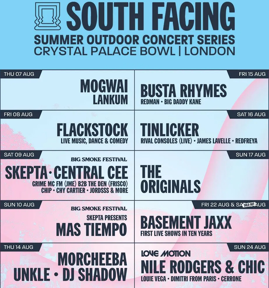 South Facing Festival line-up