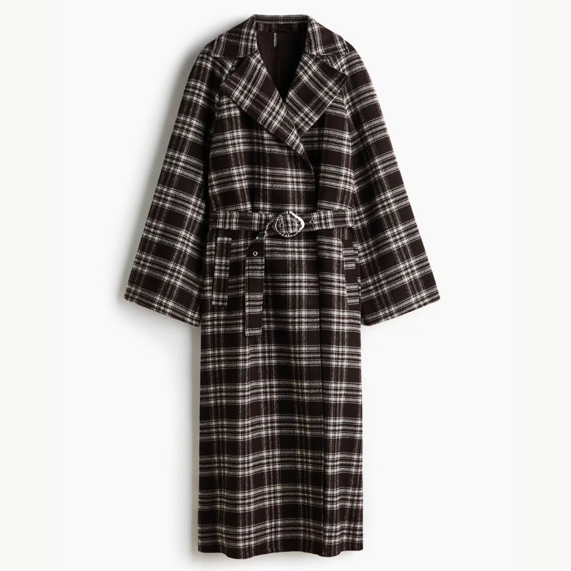 H&amp;amp;M plaid coat